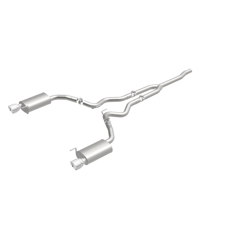 MagnaFlow Cat Back, SS, 2.5in, Street, Dual Split Polished 4.5in Tips 2015 Ford Mustang Ecoboost - Image 34