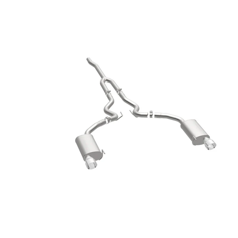 MagnaFlow Cat Back, SS, 2.5in, Street, Dual Split Polished 4.5in Tips 2015 Ford Mustang Ecoboost - Image 38