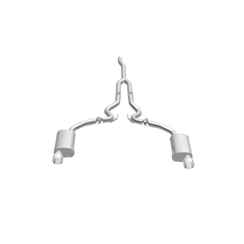 MagnaFlow Cat Back, SS, 2.5in, Street, Dual Split Polished 4.5in Tips 2015 Ford Mustang Ecoboost - Image 40