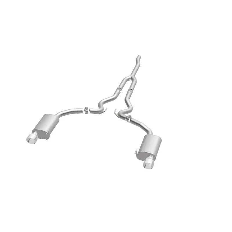 MagnaFlow Cat Back, SS, 2.5in, Street, Dual Split Polished 4.5in Tips 2015 Ford Mustang Ecoboost - Image 42