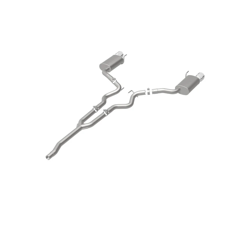 MagnaFlow Cat Back, SS, 2.5in, Street, Dual Split Polished 4.5in Tips 2015 Ford Mustang Ecoboost - Image 44