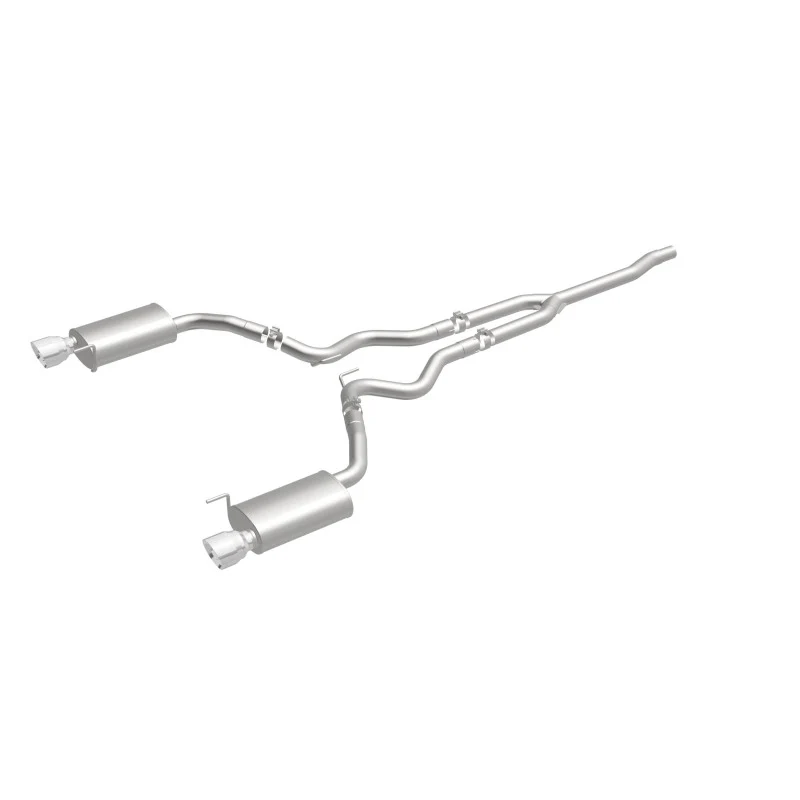 MagnaFlow Cat Back, SS, 2.5in, Street, Dual Split Polished 4.5in Tips 2015 Ford Mustang Ecoboost - Image 8