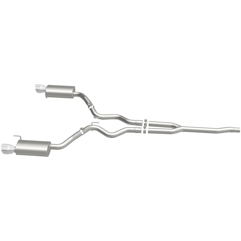 MagnaFlow Cat Back, SS, 2.5in, Street, Dual Split Polished 4.5in Tips 2015 Ford Mustang Ecoboost - Image 9