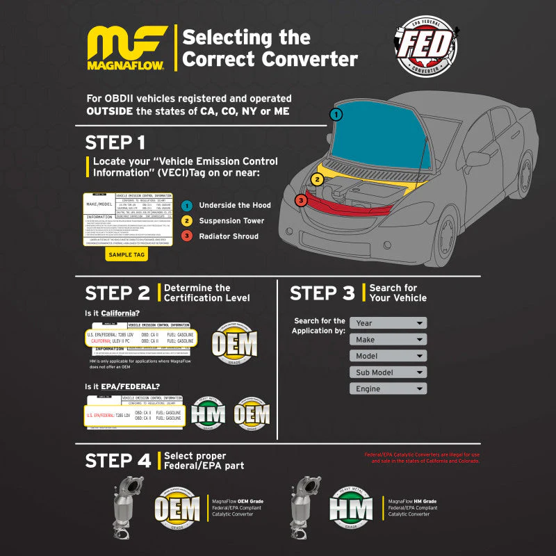 MagnaFlow Conv Univ 2/2 D/D FED - Image 6