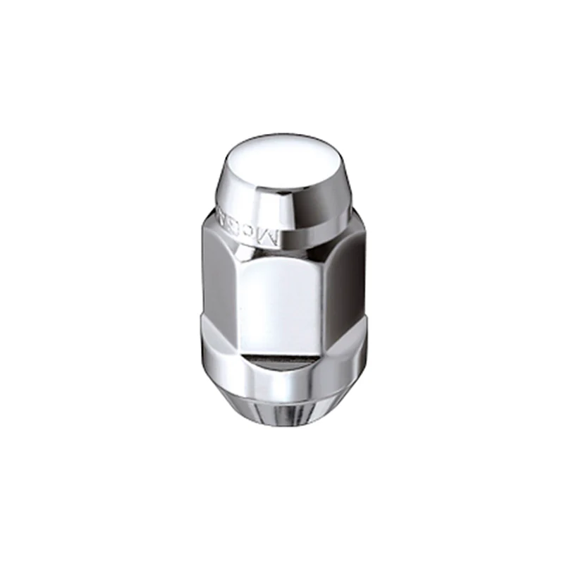 McGard Hex Lug Nut (Cone Seat Bulge Style) M12X1.5 / 3/4 Hex / 1.45in. Length (4-Pack) - Chrome - Image 4