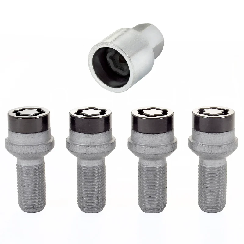 McGard Wheel Lock Bolt Set - 4pk. (Radius Seat) M14X1.5 / 17mm Hex / 26.7mm Shank Length - Black - Image 7