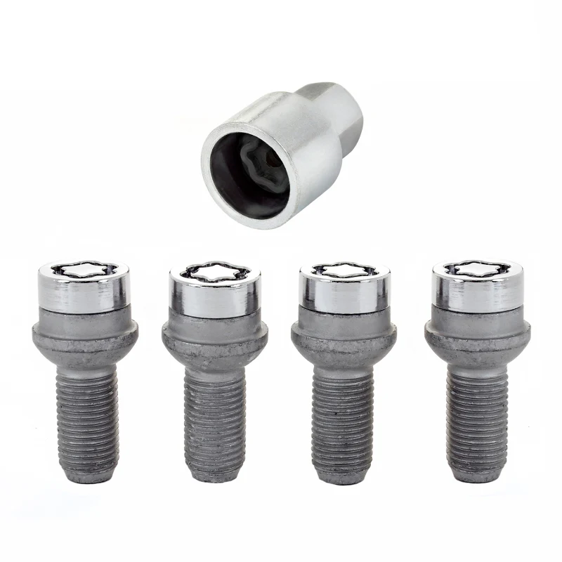McGard Wheel Lock Bolt Set - 4pk. (Radius Seat) M14X1.5 / 17mm Hex / 26.7mm Shank Length - Chrome - Image 4
