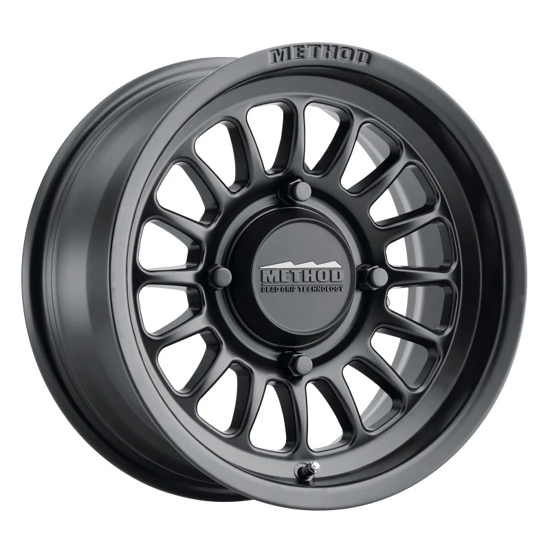 Method MR411 Bead Grip 15x7 / 4+3/13mm Offset / 4x136 / 106.25mm CB Matte Black Wheel - Image 2