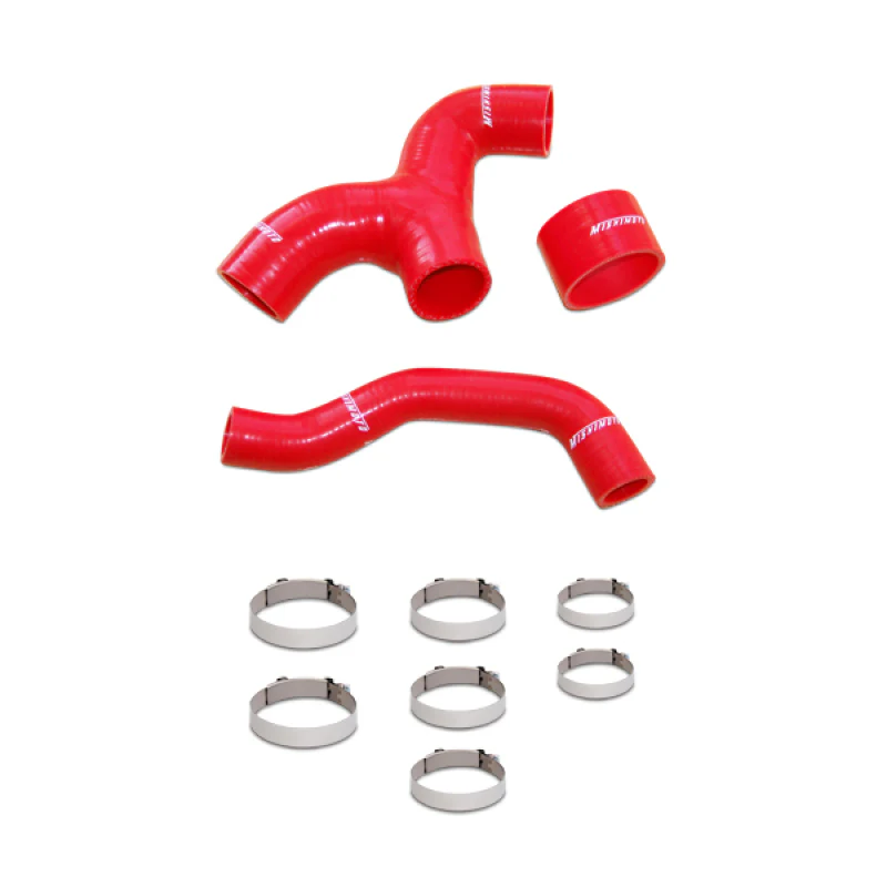 Mishimoto 02-05 Subaru WRX Red Silicone Intercooler Hoses - Image 3