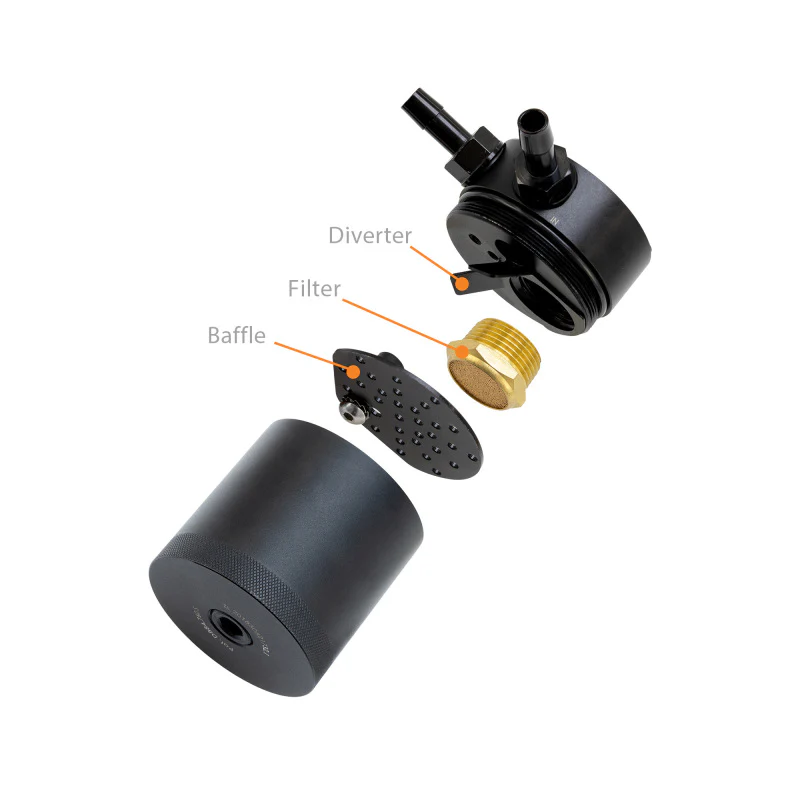 Mishimoto 2016+ Chevrolet Camaro SS Baffled Oil Catch Can Kit - Black - Image 2
