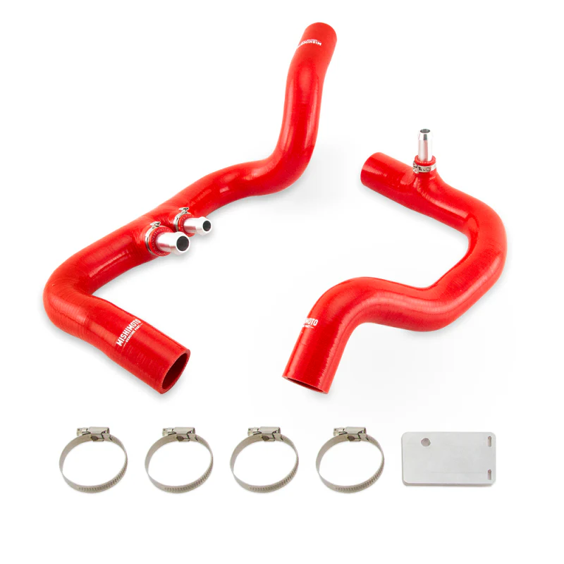 Mishimoto 2018+ Jeep Wrangler JL / Gladiator JT 3.6L AT Red Silicone Radiator Coolant Hose Kit - Image 2
