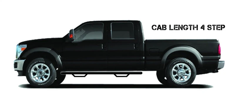 N-Fab Nerf Step 2019 Chevy/GMC 1500 Crew Cab - Cab Length Gloss - Black - 3in - Image 5