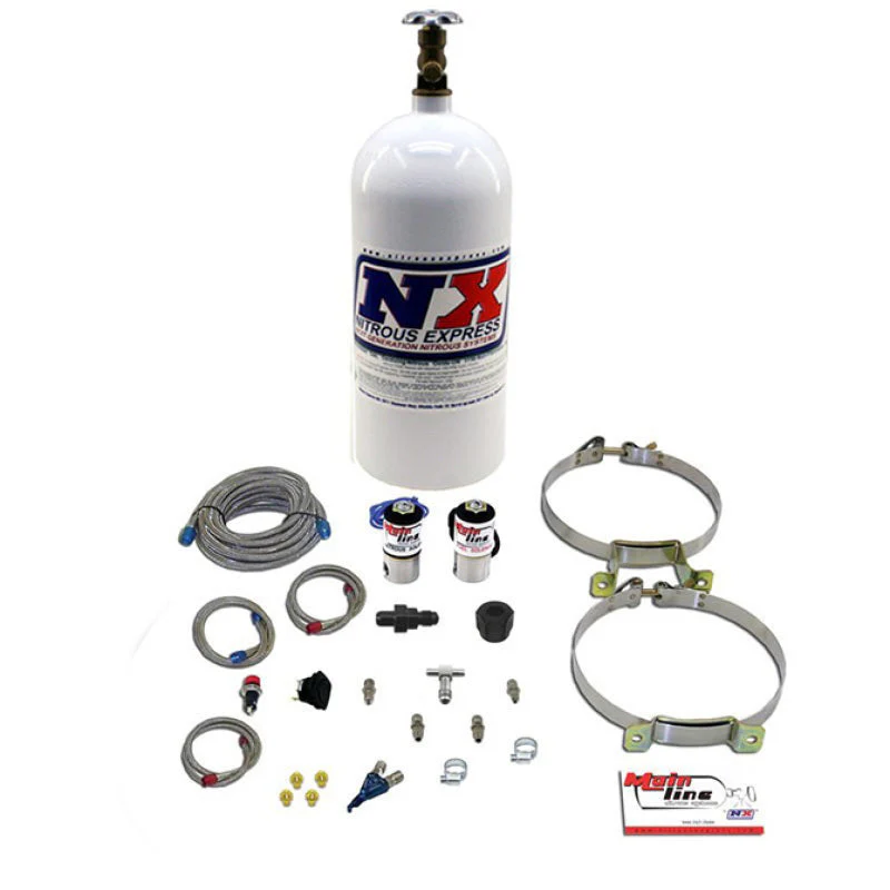 Nitrous Express Mainline EFI Single Nozzle Nitrous Kit w/10lb Bottle - Image 2