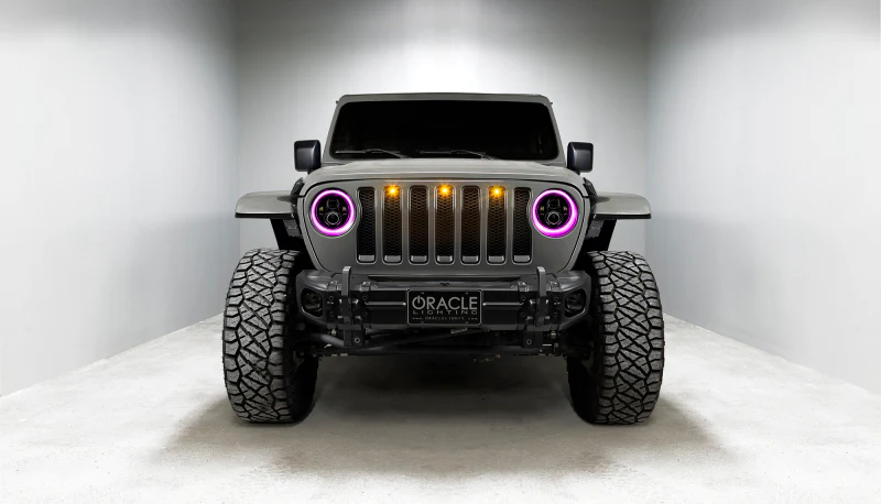 Oracle Jeep Wrangler JL/Gladiator JT 7in. High Powered LED Headlights (Pair) - Dynamic - Image 28