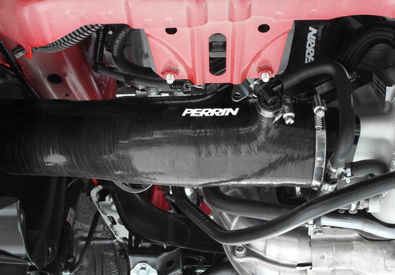 PERRIN 15-21 Subaru WRX / 14-18 Forester XT Turbo Inlet Hose 3in. w/ Turbo Adapter Flange - Black - Image 6
