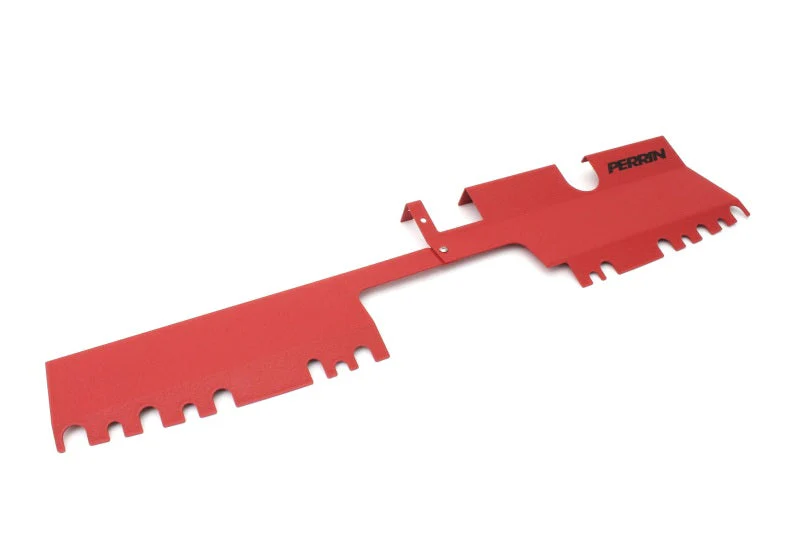 PERRIN 15-21 Subaru WRX/STI Radiator Shroud (With OEM Intake Scoop) - Red - Image 5