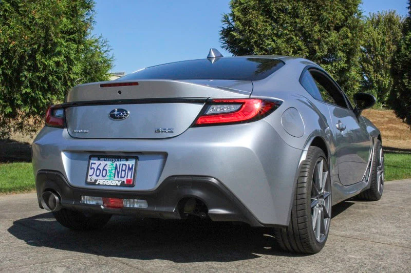 PERRIN 22-26 Subaru BRZ / Toyota GR86 Axle Back Exhaust SS (Single Side Exit w/Helmholtz Chamber) - Image 2