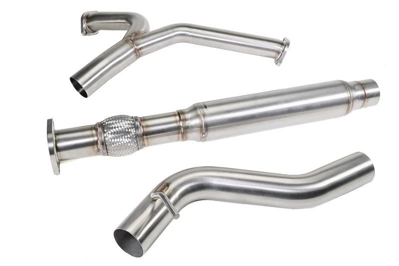 PERRIN 22-25 Subaru WRX Stainless Steel Midpipe w/Resonator 3in. (Fits OEM/Aftermarket Mufflers) - Image 7