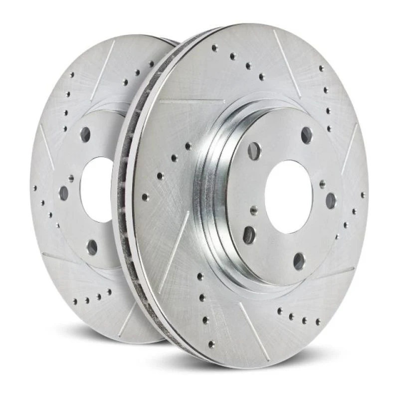 Power Stop 00-02 Dodge Ram 2500 Front Evolution Drilled & Slotted Rotors - Pair - Image 3