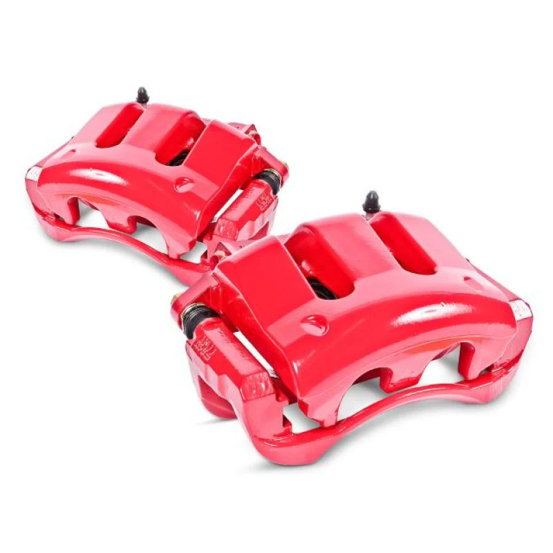Power Stop 02-05 Ford Thunderbird Front Red Calipers w/Brackets - Pair - Image 2