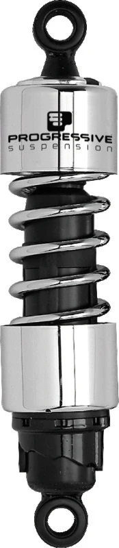 Progressive Harley 412 Series Shocks 12.5in - Chrome - Image 2