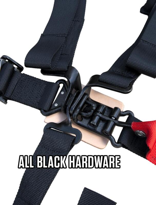PRP 4.2 Harness with Latch / Link Lap Belt- Red - Image 3