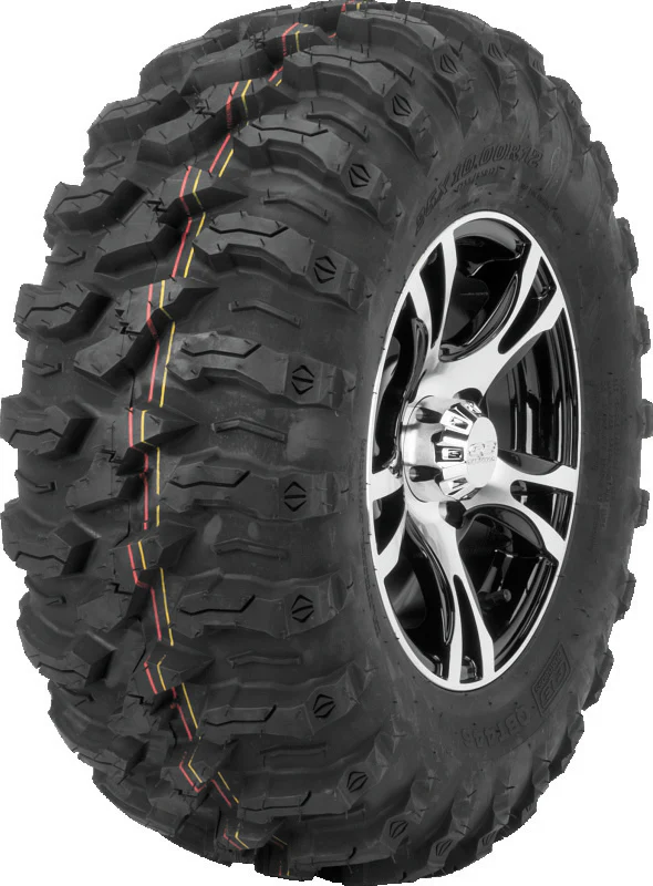QuadBoss QBT446 Radial Utility Tire - 25x10R12 8Ply - Image 2