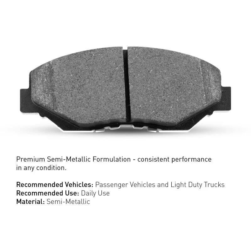 R1 2015-2018 Mercedes-Benz C200 (Mexico) Front R1 Semi Met Pads - Image 5