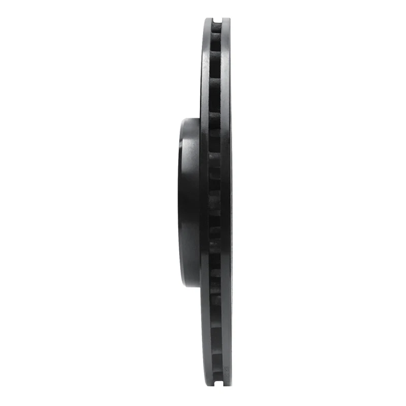 R1 2017-2025 Alfa Romeo Stelvio Rear Left Drilled & Slotted Black Brake Rotor - Image 5