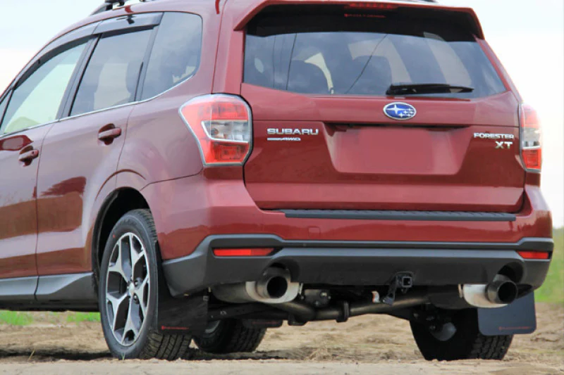 Rally Armor 14-18 Subaru Forester Black Mud Flap w/ Grey Logo - Image 4