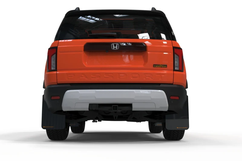 Rally Armor 2026 Honda Passport Black UR Mudflap - Metallic Black Logo - Image 4
