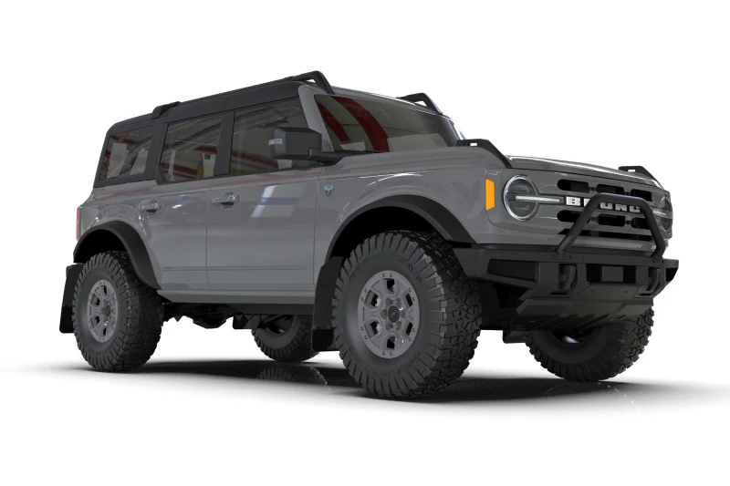 Rally Armor 21-25 Ford Bronco (Plstc Bmpr + RB - NO Rptr/Sprt) Blk Mud Flap w/Red Logo - Image 5