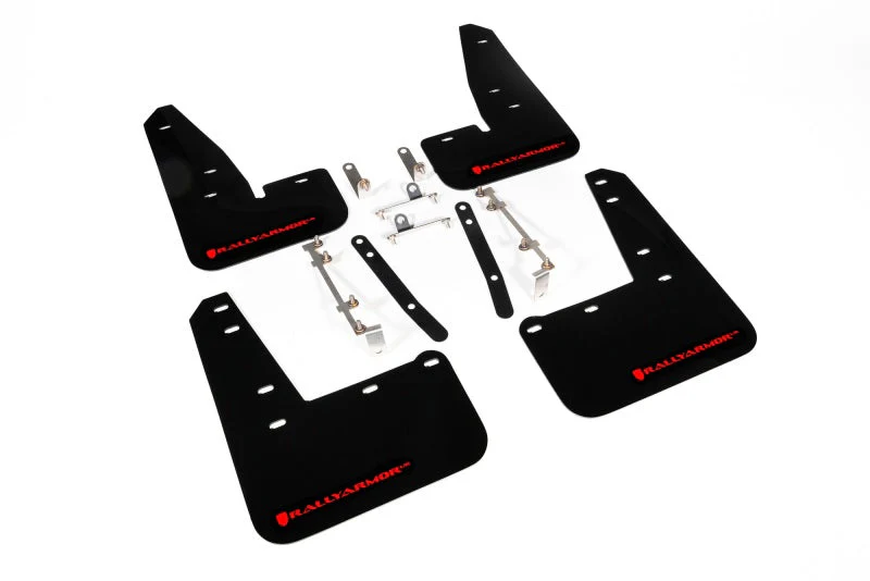 Rally Armor 23-26 Toyota GR Corolla Black UR Mud Flap w/Red Logo - Image 2