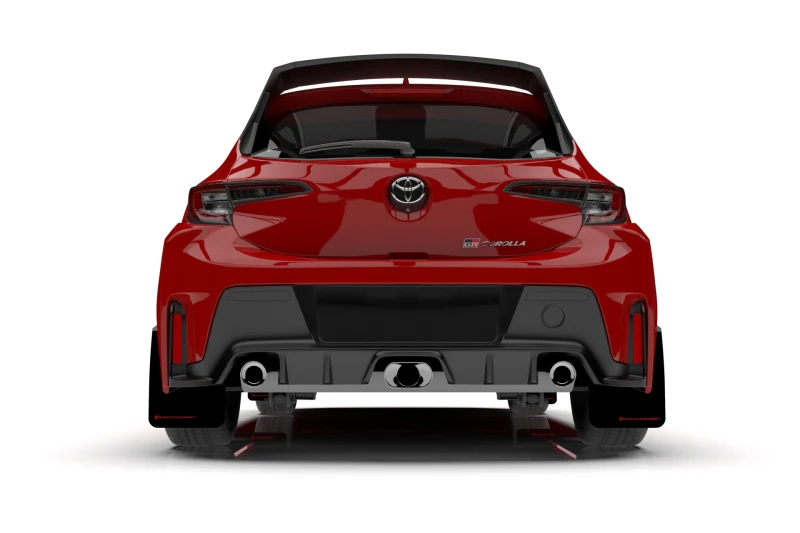Rally Armor 23-26 Toyota GR Corolla Red UR Mud Flap w/Black Logo - Image 9