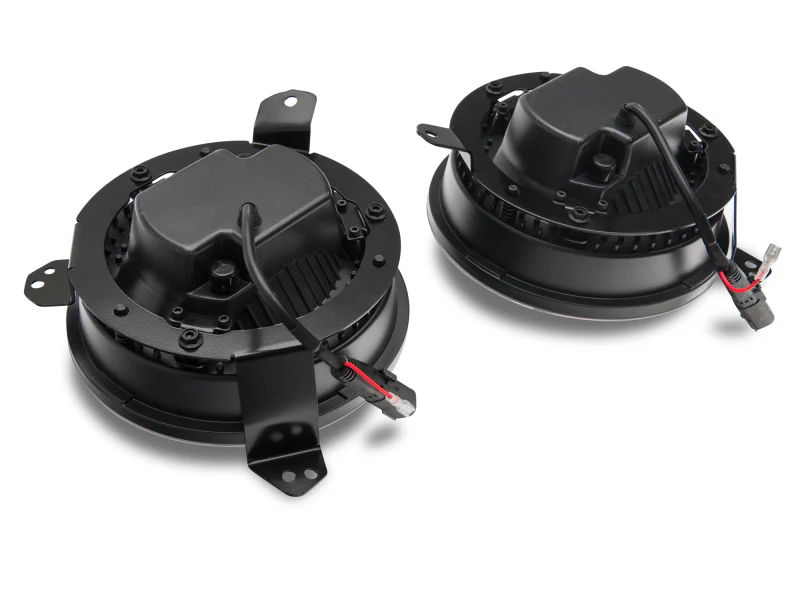 Raxiom 18-22 Jeep Wrangler JL/JT Axial Series LED Headlights- Black Housing (Clear Lens) - Image 11