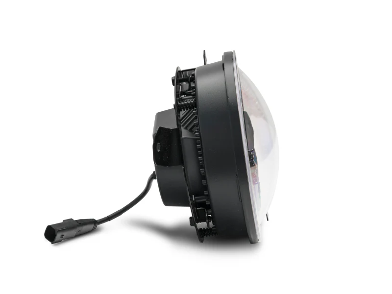 Raxiom 18-22 Jeep Wrangler JL/JT Axial Series LED Headlights- Black Housing (Clear Lens) - Image 9