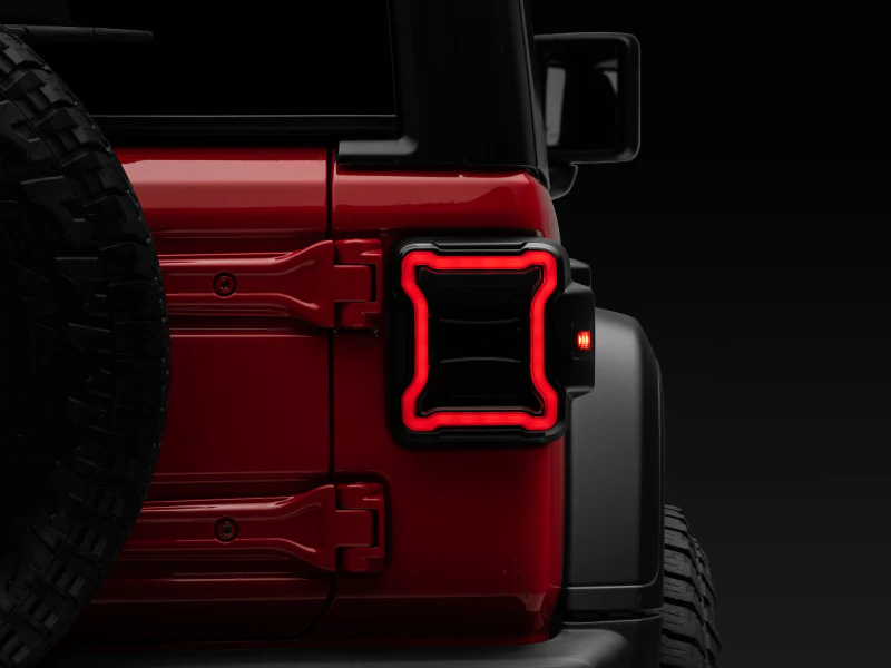 Raxiom 18-22 Jeep Wrangler JL LED Tail Lights- Black Housing (Smoked Lens) - Image 5