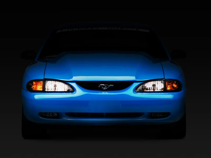 Raxiom 94-98 Mustang Axial Series Cobra Style Headlights- Black Housing (Clear Lens) - Image 12