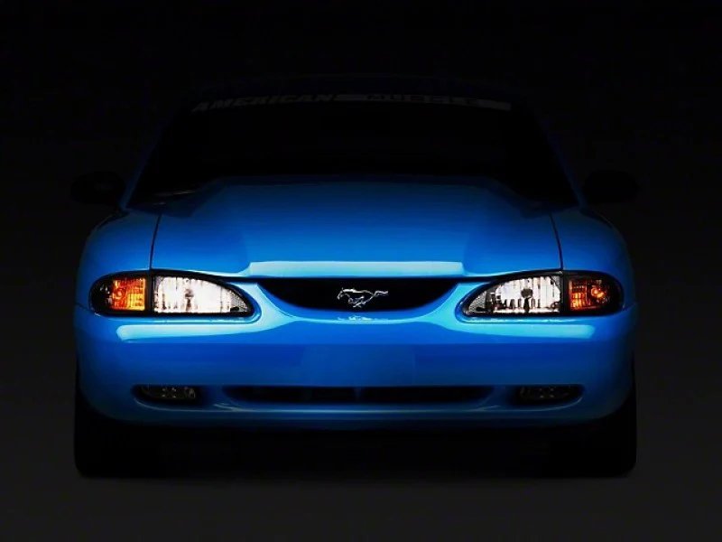 Raxiom 94-98 Mustang Axial Series Cobra Style Headlights- Black Housing (Clear Lens) - Image 14