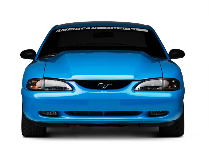 Raxiom 94-98 Mustang Axial Series Cobra Style Headlights- Black Housing (Clear Lens) - Image 2