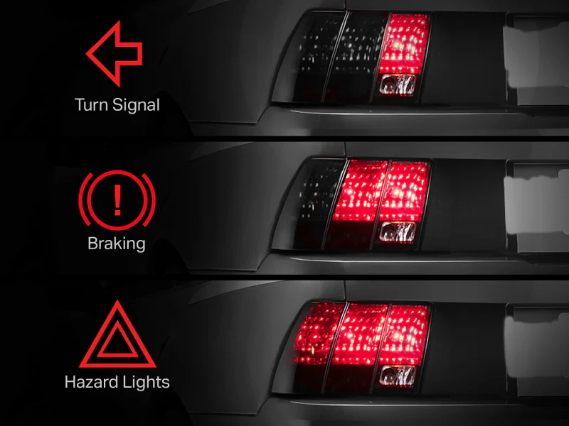 Raxiom 96-04 Ford Mustang Excluding 99-01 Cobra Sequential Tail Light Kit (Plug-and-Play Harness) - Image 12