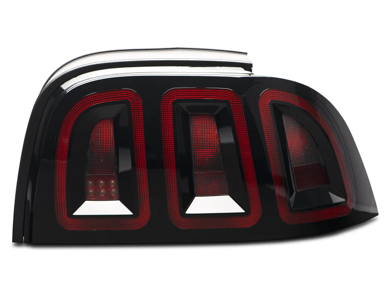 Raxiom 96-98 Ford Mustang Icon LED Tail Lights- Black Housing (Smoked Lens) - Image 2