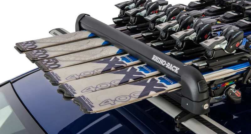 Rhino-Rack Universal Ski/Snowboard Carrier - Fits 6 Pairs of Skis or 4 Snowboards - Black - Image 3