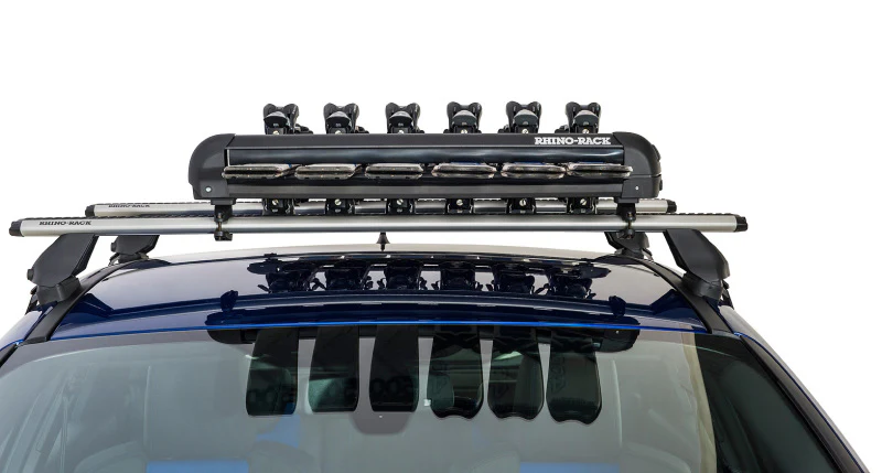 Rhino-Rack Universal Ski/Snowboard Carrier - Fits 6 Pairs of Skis or 4 Snowboards - Black - Image 7