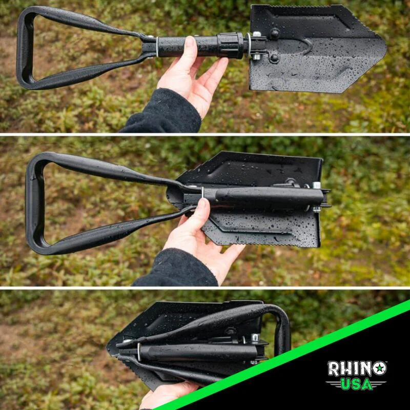 Rhino USA Folding Recovery Shovel W/Pick - Image 3