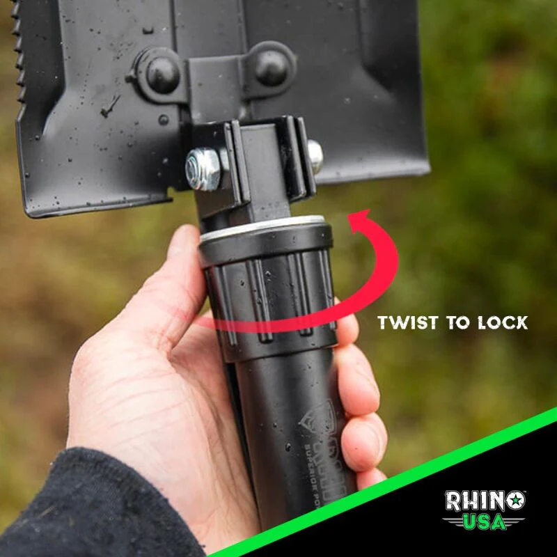 Rhino USA Folding Recovery Shovel W/Pick - Image 6