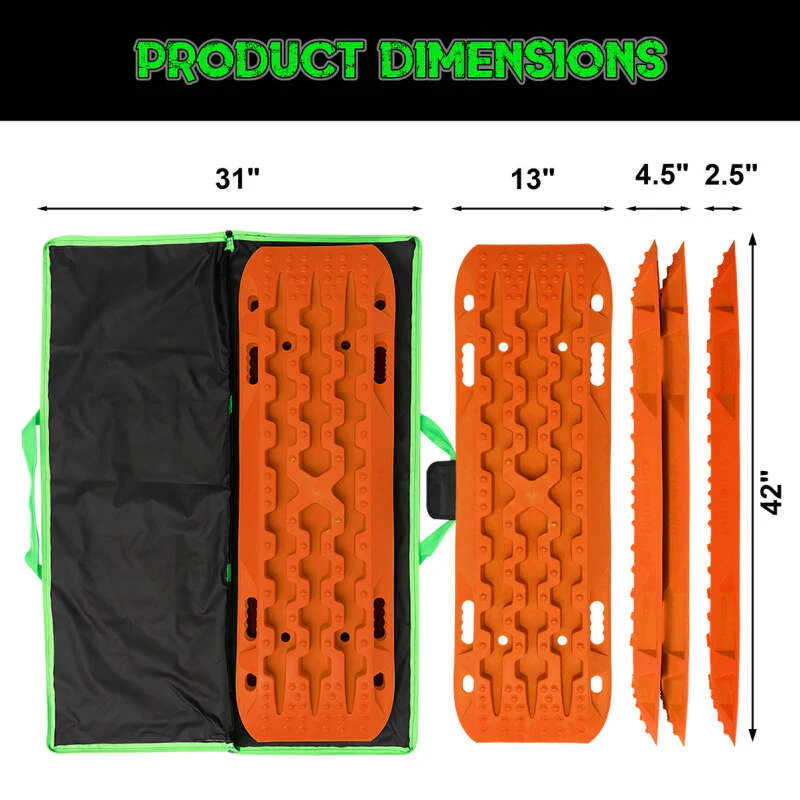 Rhino USA Recovery Traction Boards - Orange (Pair) - Image 4