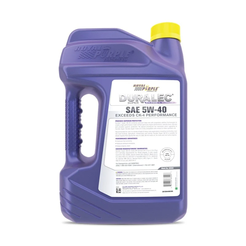 Royal Purple Duralec Super Diesel 5W40 CK-4 Motor Oil - 1 Gallon - Image 2