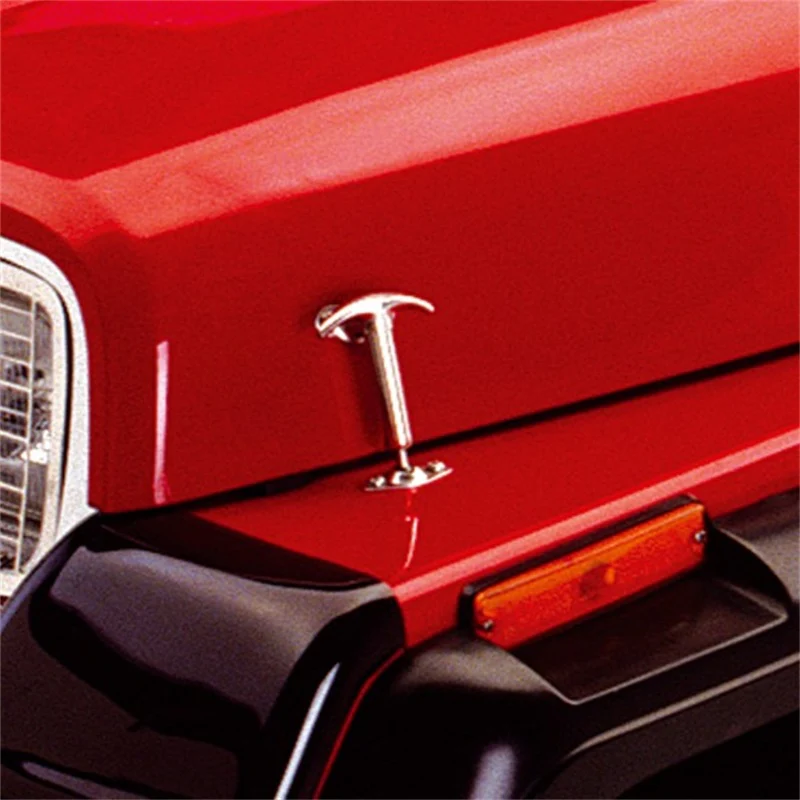 Rugged Ridge 41-95 Jeep CJ / Jeep Wrangler Hood Catch Kit Stainless - Image 3