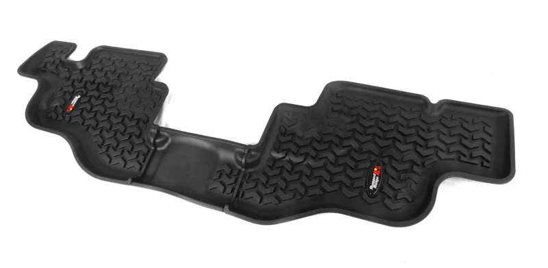 Rugged Ridge Floor Liner Rear Black 1976-1986 Jeep CJ-7 87-95 Jeep Wrangler YJ - Image 2